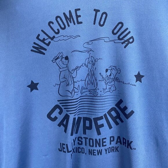 NWT Hanna-Barbera Mens Activewear Top 3XL Tri-Mountain Performance Shirt Blue - Picture 6 of 14